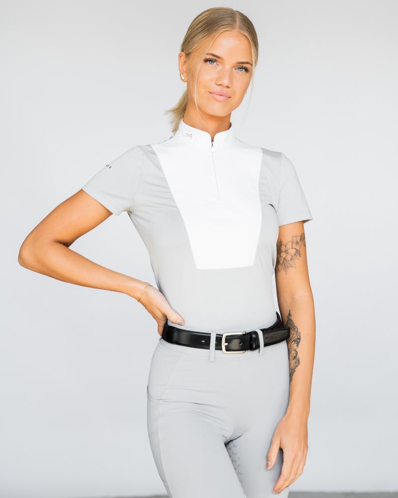 Sanna Competition Shirt Short Sleeve Grey