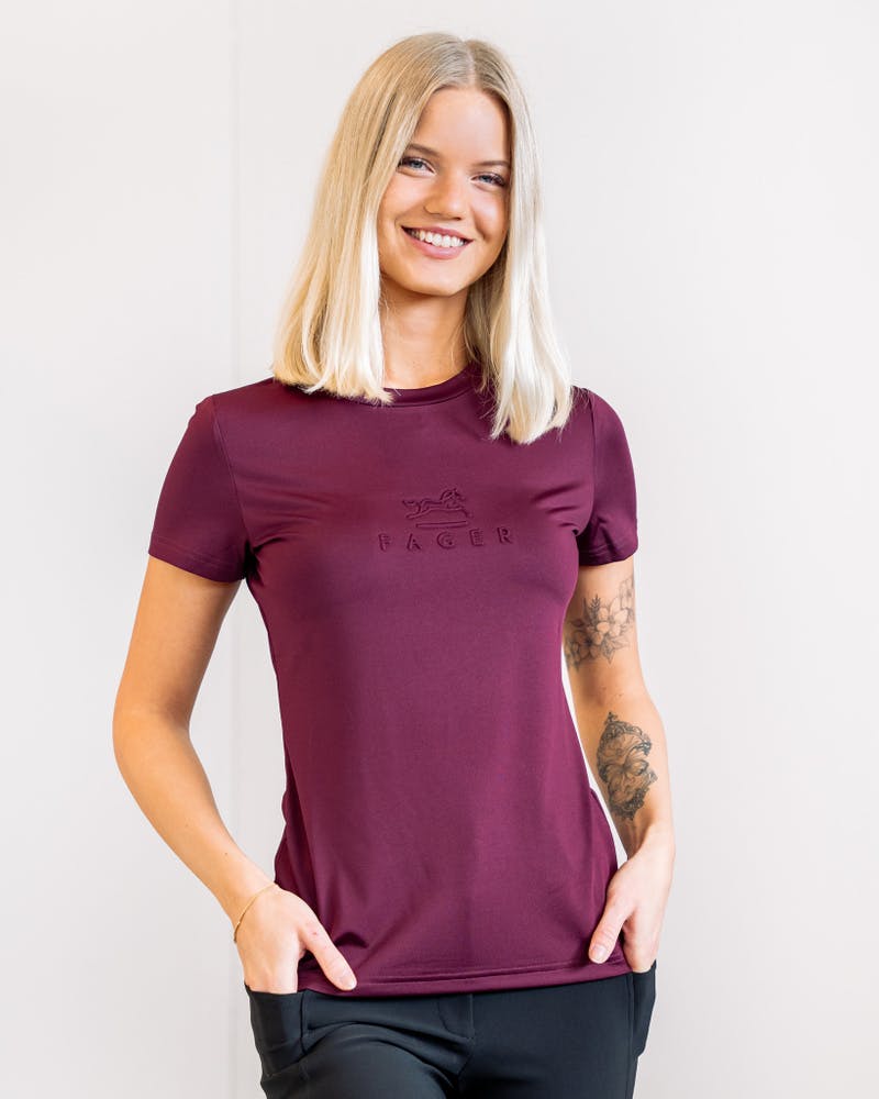 Ida Short sleeve T-shirt Burgundy