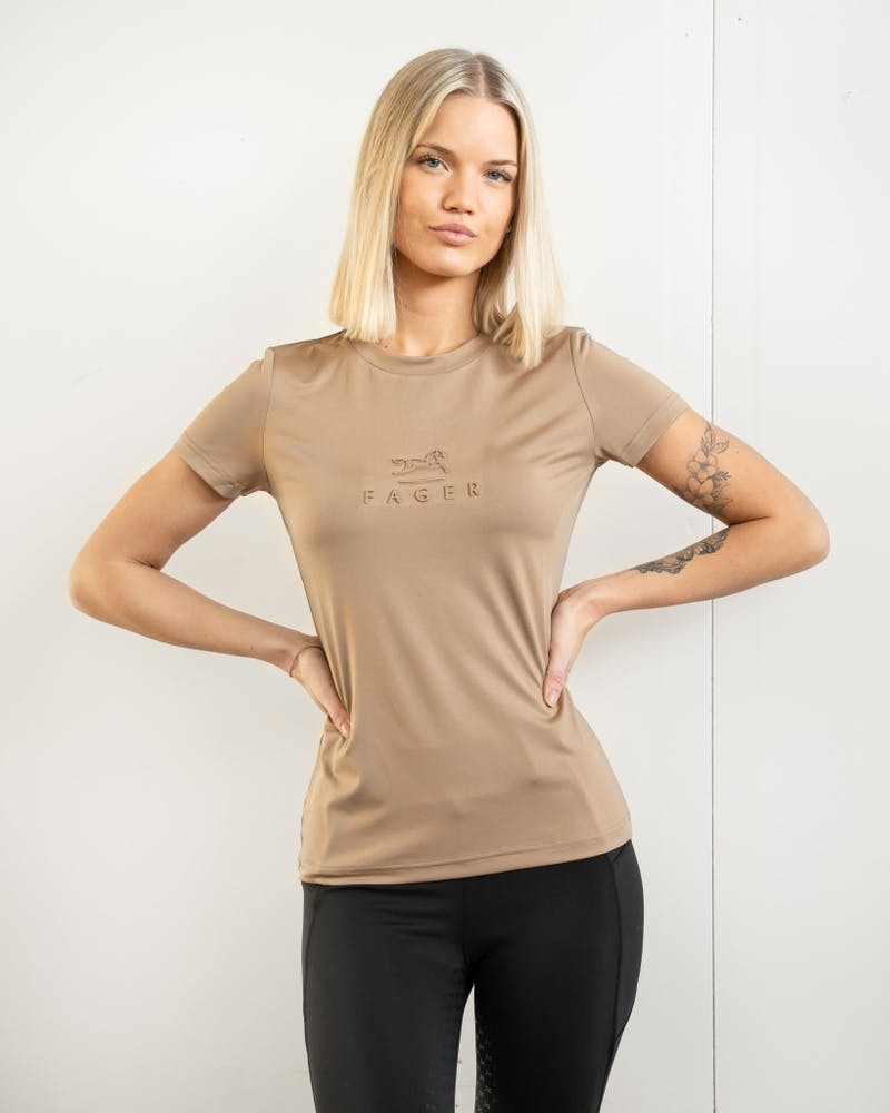 Ida Short sleeve T-shirt Dark beige