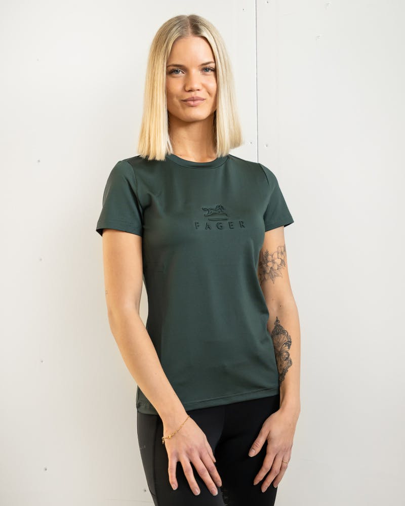 Ida Kortärmad T-shirt Mörkgrön