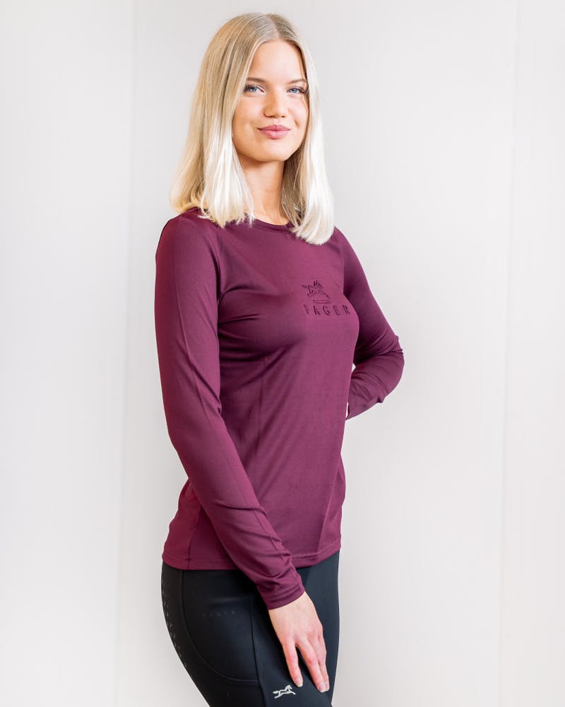 Ida Long sleeve T-shirt Burgundy