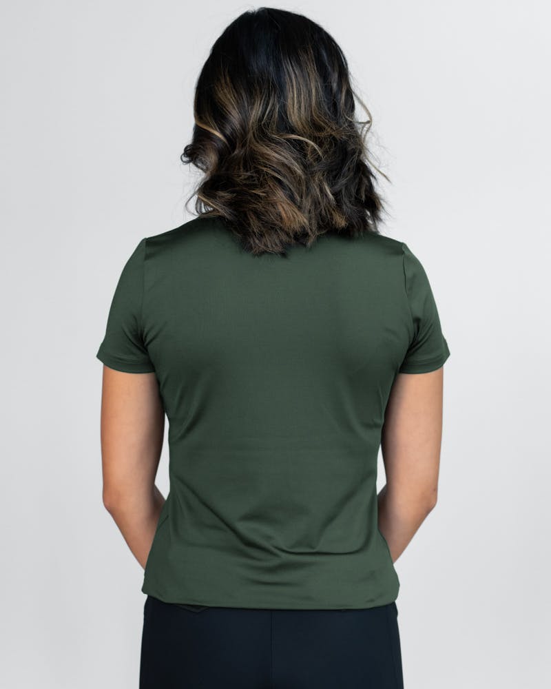 Fia Short sleeve T-shirt Dark green