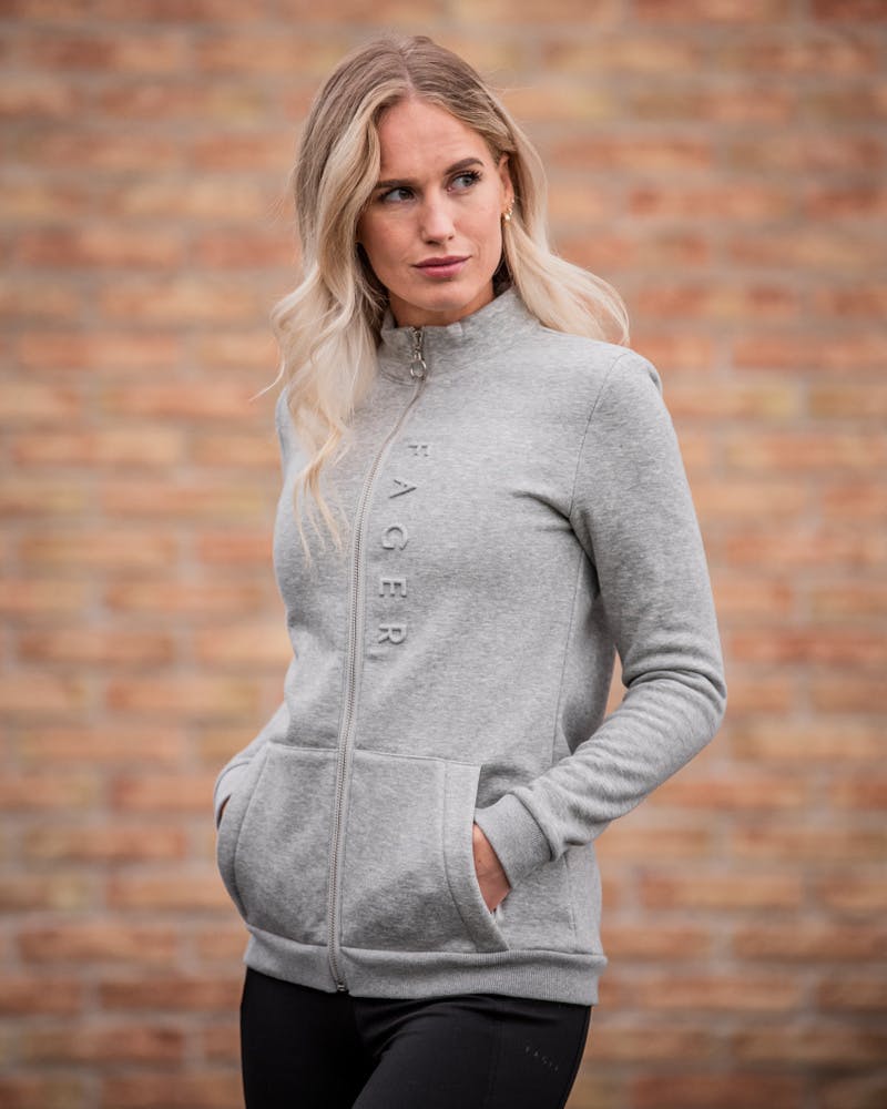 Tove Full-zip sweater Grey